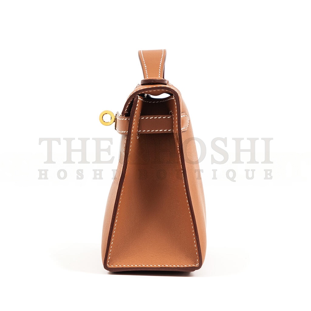 H**me5 GOLD SWIFT KELLY POCHETTE GOLD HARDWARE (22*14*7cm) Master Quality